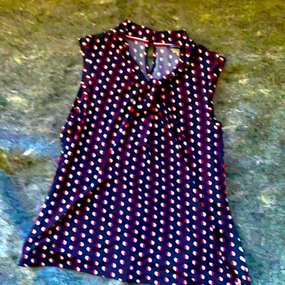 Navy Blue Summer Blouse